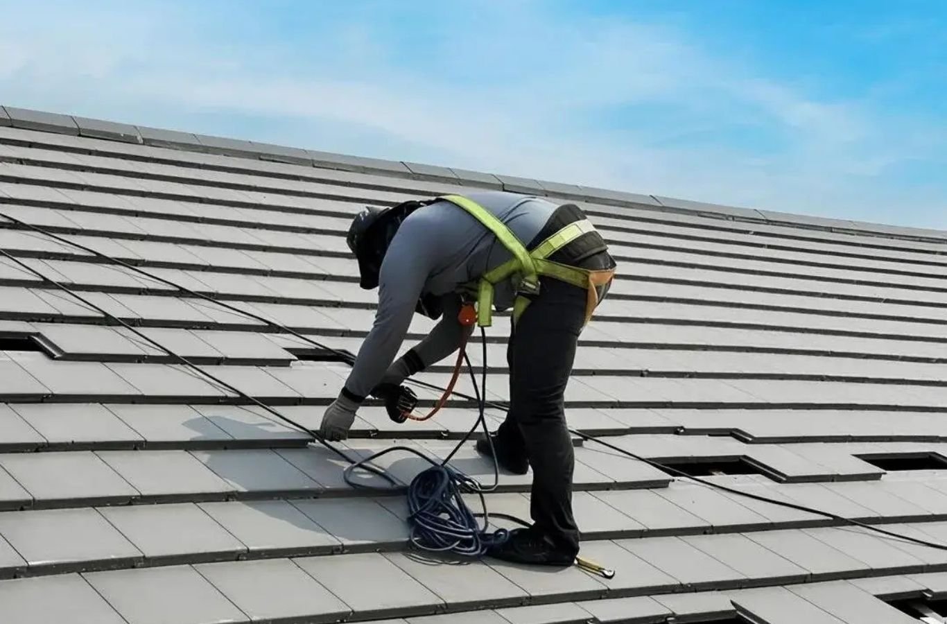 A Century Exteriors team member delivering Roofing Company services in Sumner County, TN, highlighting the value of choosing experienced local professionals.
