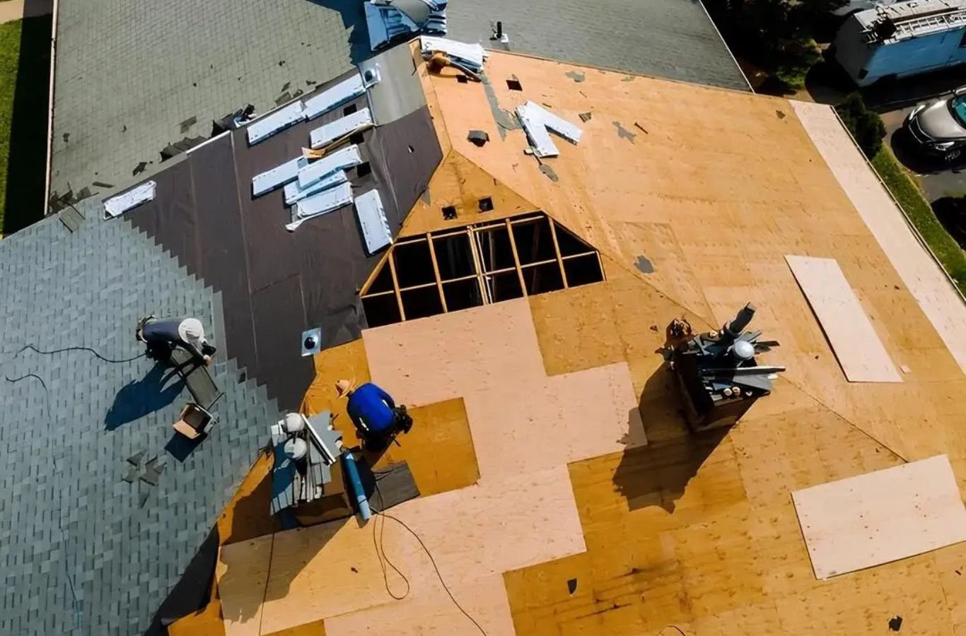 A Century Exteriors employee providing expert Roofing Company services in Wilson County, TN, showcasing professional tools and skills to ensure top-quality results.