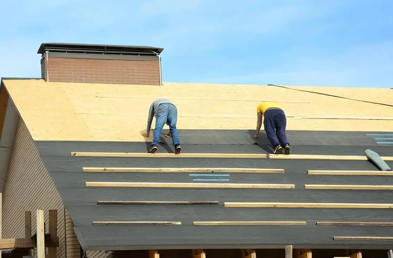 Century Exteriors professionals performing roof repair in Westmoreland, TN to highlight the reliability of skilled local contractors.